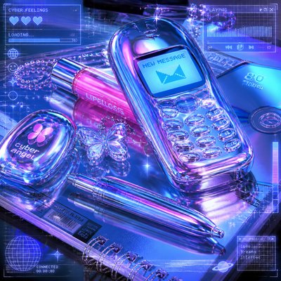 still life with everyday objects — Cyber Y2K Aesthetic