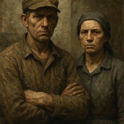 portrait of two people together