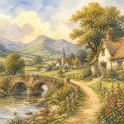 wide landscape with natural scenery