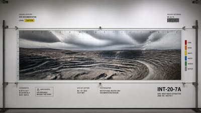 sweeping panoramic landscape with a dramatic sky