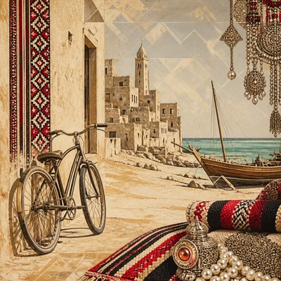 bicyle resting against a wall