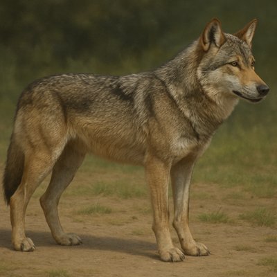 animal standing in natural pose