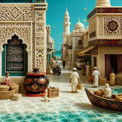 urban street with city activity