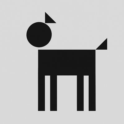 animal standing in natural pose
