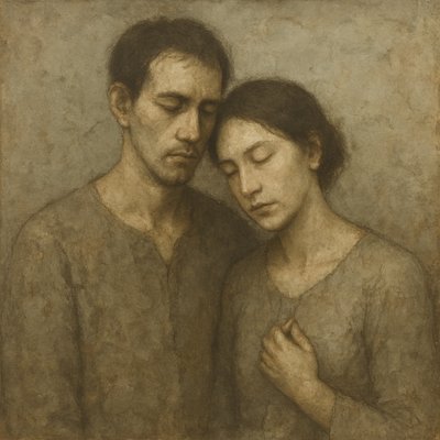 portrait of two people together