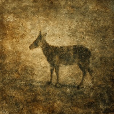 animal standing in natural pose