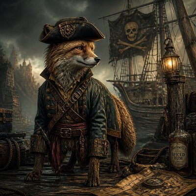 animal standing in natural pose — Piratecore Aesthetic