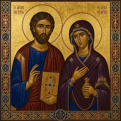 portrait of two people together