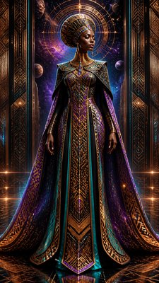 full-length portrait of an elegant figure