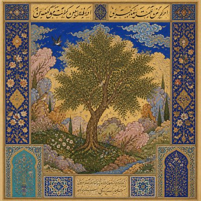 a tree in nature — Herat Art Style