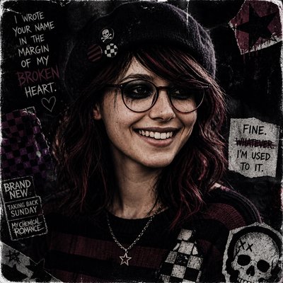 Emo Aesthetic Style Transfer Example