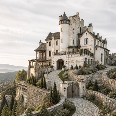 majestic castle on a hilltop