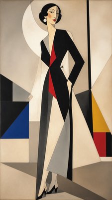 full-length portrait of an elegant figure