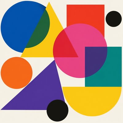 Easy to draw and colour abstract art