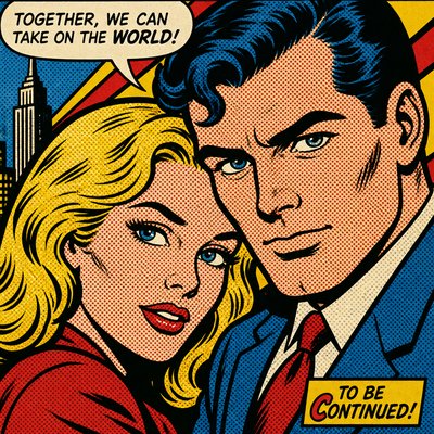 portrait of two people together