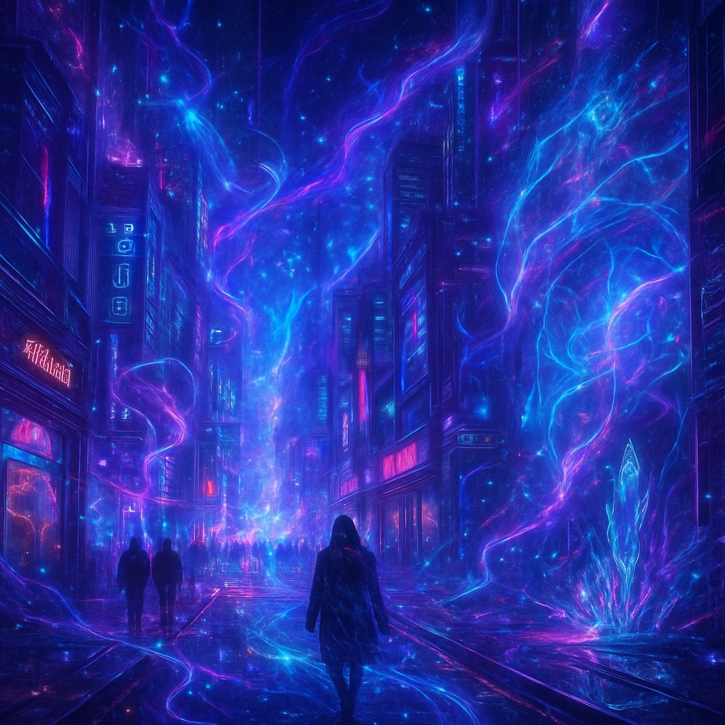 urban street with city activity