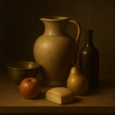 still life with everyday objects
