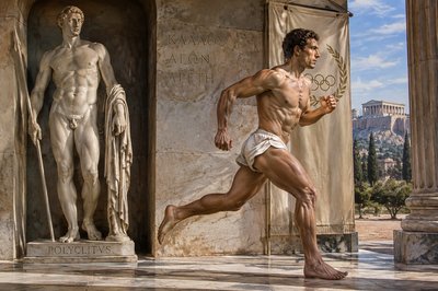 Polyclitus and ancient greek olympic runner