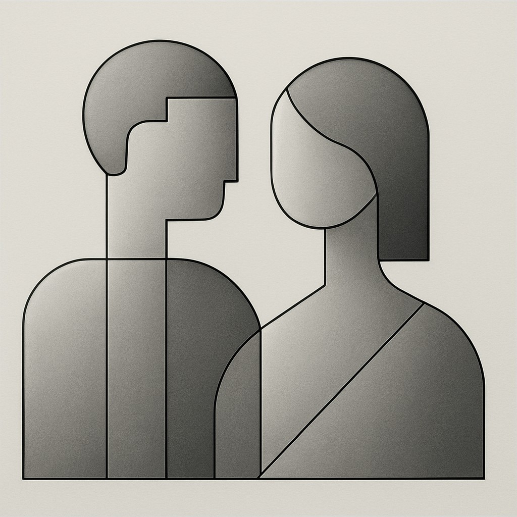portrait of two people together