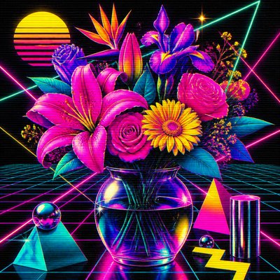 bouquet of flowers in a glass vase