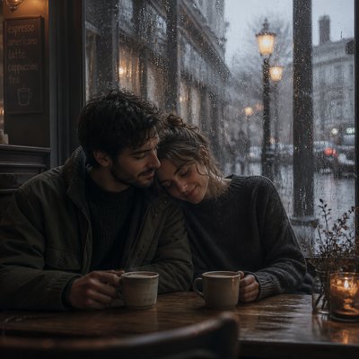 portrait of two people together — Rainy Day Aesthetic