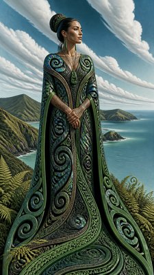 full-length portrait of an elegant figure