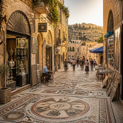 urban street with city activity