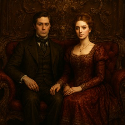portrait of two people together