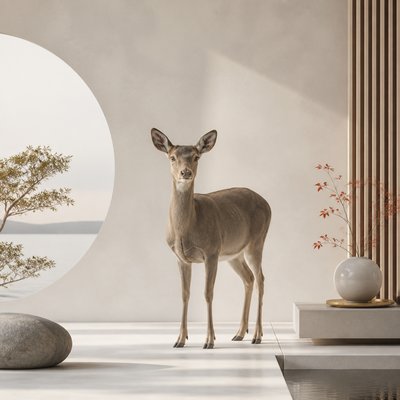 animal standing in natural pose — Minimalist Interior Design
