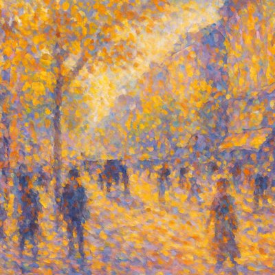 urban street with city activity