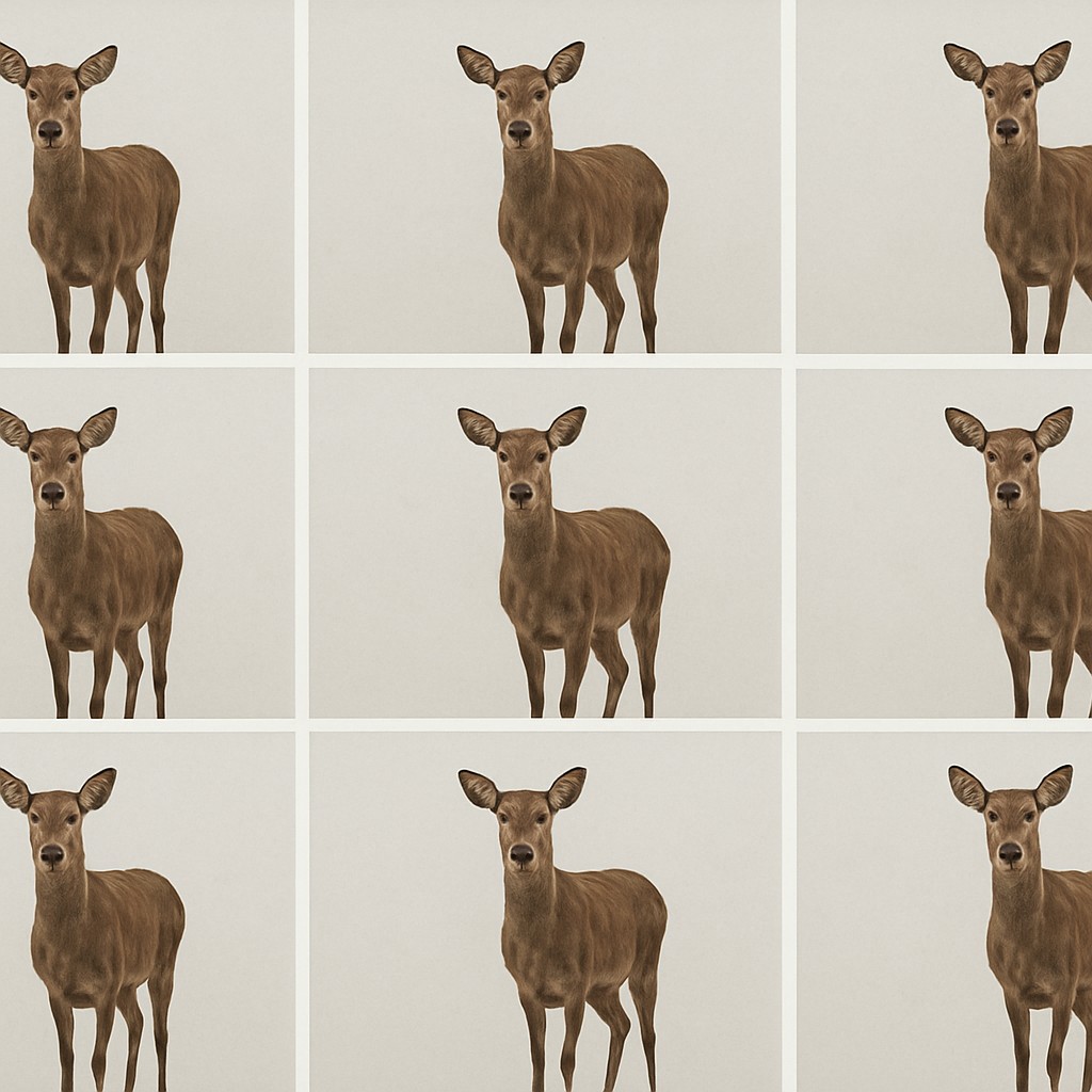 animal standing in natural pose