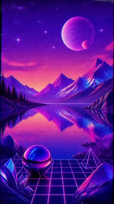 a tranquil mountain lake beneath a starry night sky, no people, no text