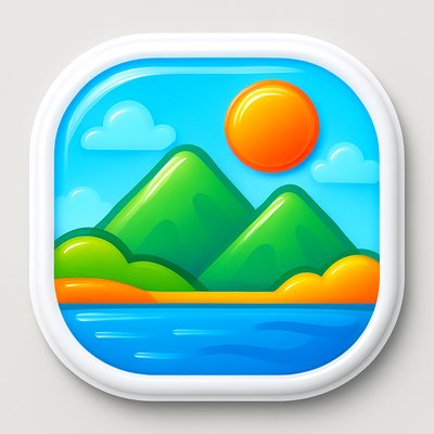 serene landscape with mountains and water