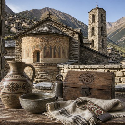 still life with everyday objects — Andorran Art Style