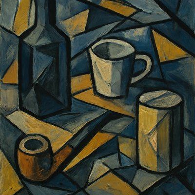 still life with everyday objects