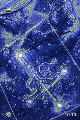 an image of a blue and green area