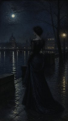 full-length portrait of an elegant figure
