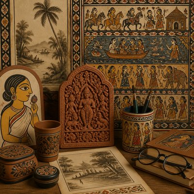 still life with everyday objects — Bengal Art Style