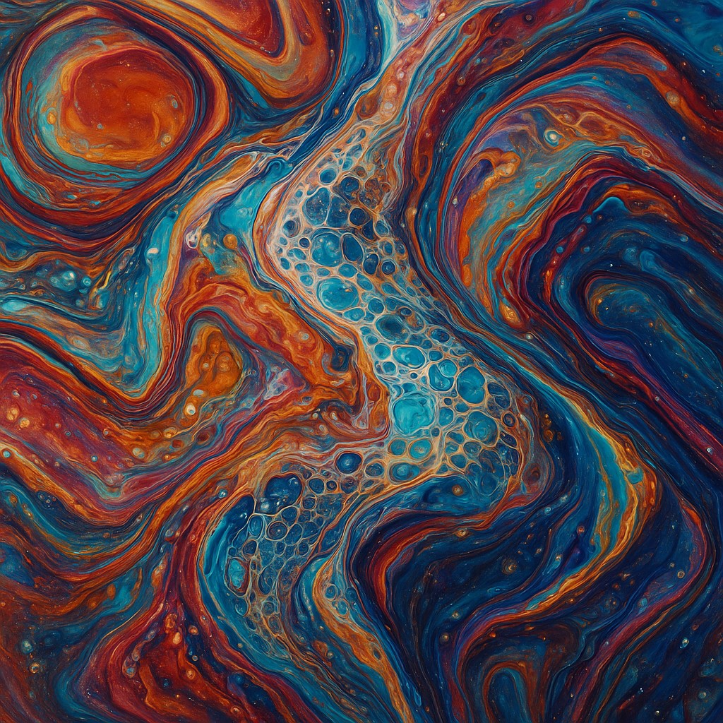 Fluid Abstract Art Style Style Transfer Example