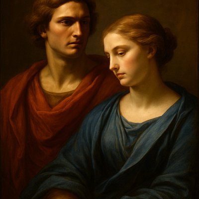 portrait of two people together