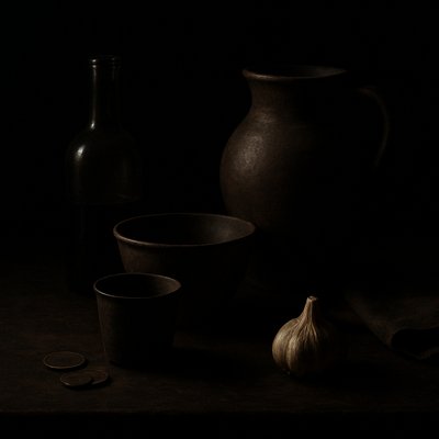 still life with everyday objects