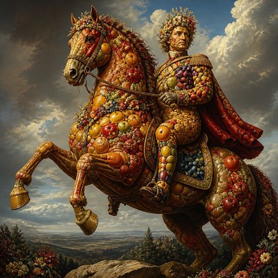 Equestrian Portrait Art Style 3