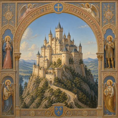 majestic castle on a hilltop
