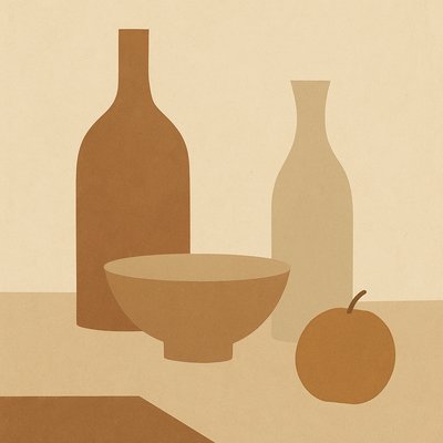 still life with everyday objects
