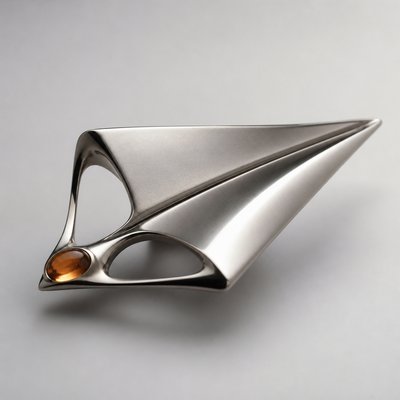 a paper plane, clean minimal composition on a plain background, no text
