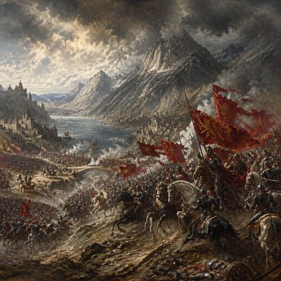 Battle Scene Painting Style 2