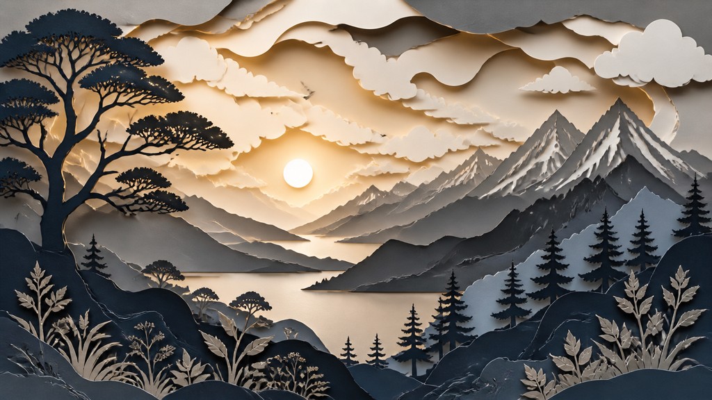 sweeping panoramic landscape with a dramatic sky