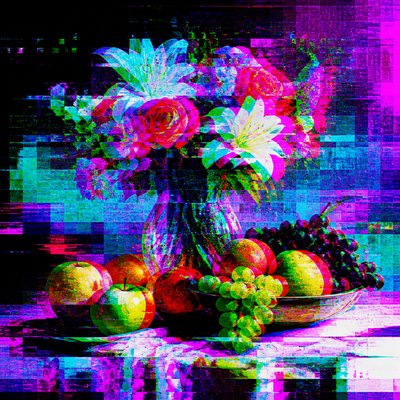 Digital Glitch Modern Art Style 3