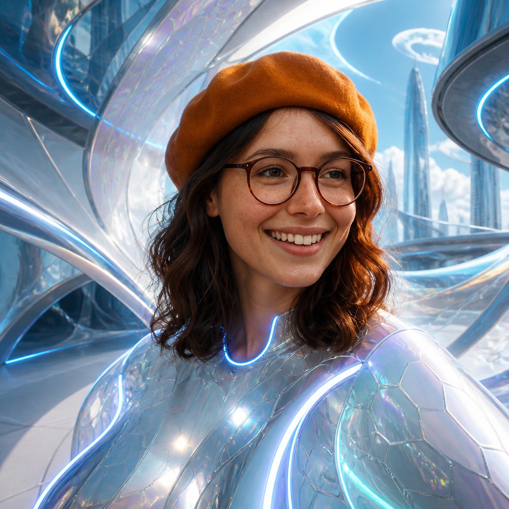 Futuristic Architecture Art Style Transfer Example
