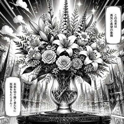 bouquet of flowers in a glass vase